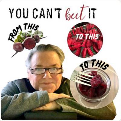 Picked Beets from freeze-dried - Project by Debbie Pribele